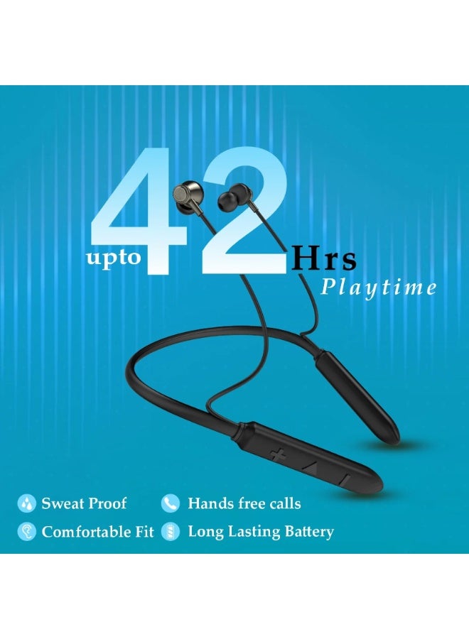 يونيكس سماعة العنق اللاسلكية Unix MX-1 Pro Soul | اتصال Bluetooth v5.4 | وقت تشغيل حتى 42 ساعة مع مشغلات 10 مم للباس | تقنية ENC لإلغاء الضوضاء لمكالمات واضحة | تشغيل/إيقاف مغناطيسي | شحن سريع من نوع Type-C - Image 3